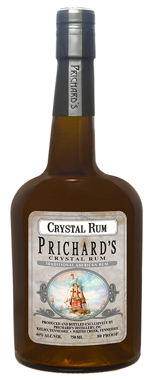 crystal rum bottle
