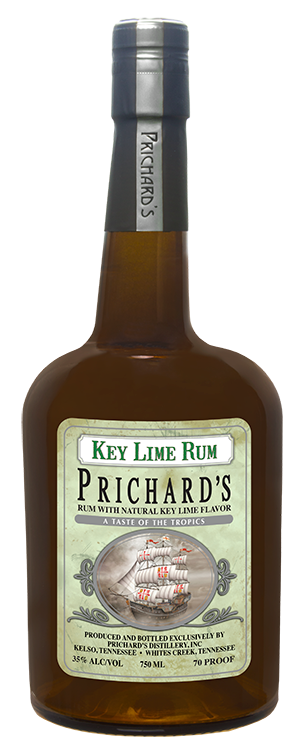 key lime rum bottle